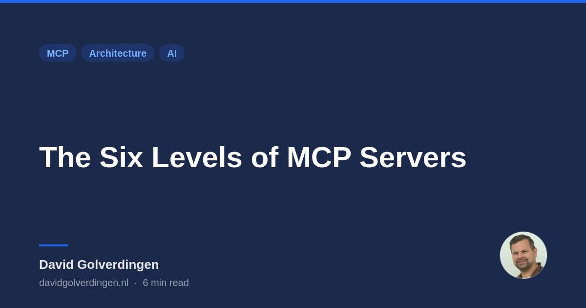 The Six Levels of MCP Servers